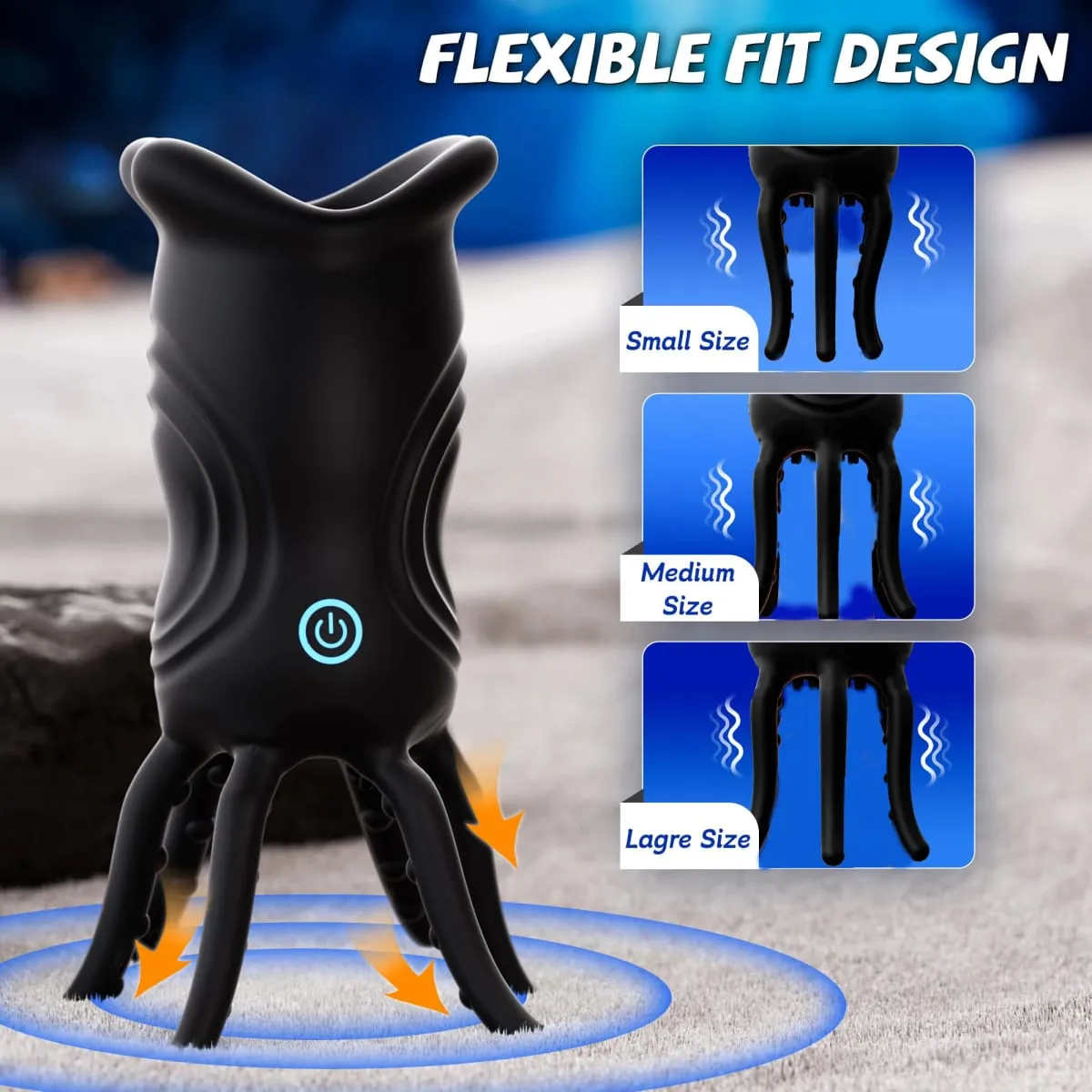 Penis Vibrator Male Masturbator Realistic Lips & Tentacle Stimulation Stroker 360° Blowjob Penis Trainer Sex Toy for Men