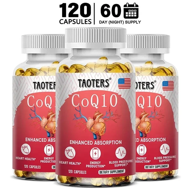 CoQ10 400mg - High Absorption Coenzyme Q-10 Non-GMO Gluten Free Vegan Dietary Vitamin Supplement Antioxidant Support