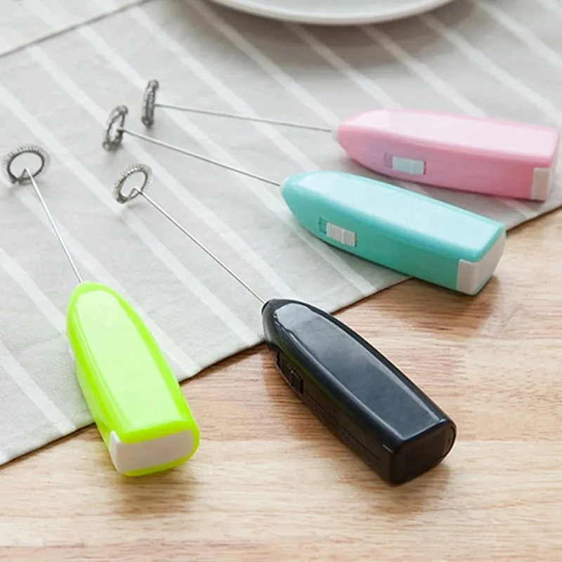 Egg Beater Electric Milk Frother Household Small Mixer Manual for Coffee Cappuccino Cream Frothy Blend Eggs Beater Kitchen Whisk