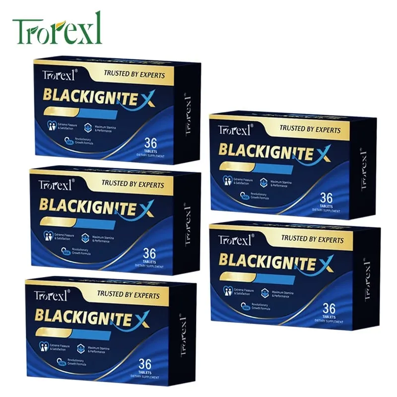 BlackIgnite X tablety Doplněk ústřice a ženšenu Zesilovač síly Rozšířená aktivita pro jistý výkon