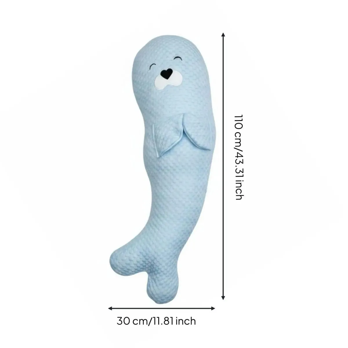 Plush Long Pillow for Hugging Sleep Supportive Body Cushion Cozy Animal Shaped Decor Comfortable Rest for Adults Bed
