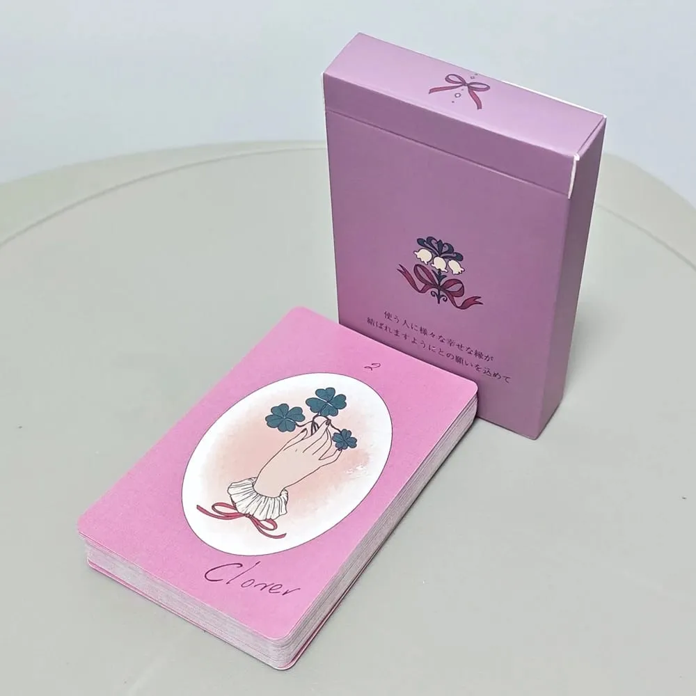 Ribbon Lenormand Deck 9*6cm 36 Pcs Lenormand Cards In A Stylish Matte Pink-purple with A Dull Feel — image 1