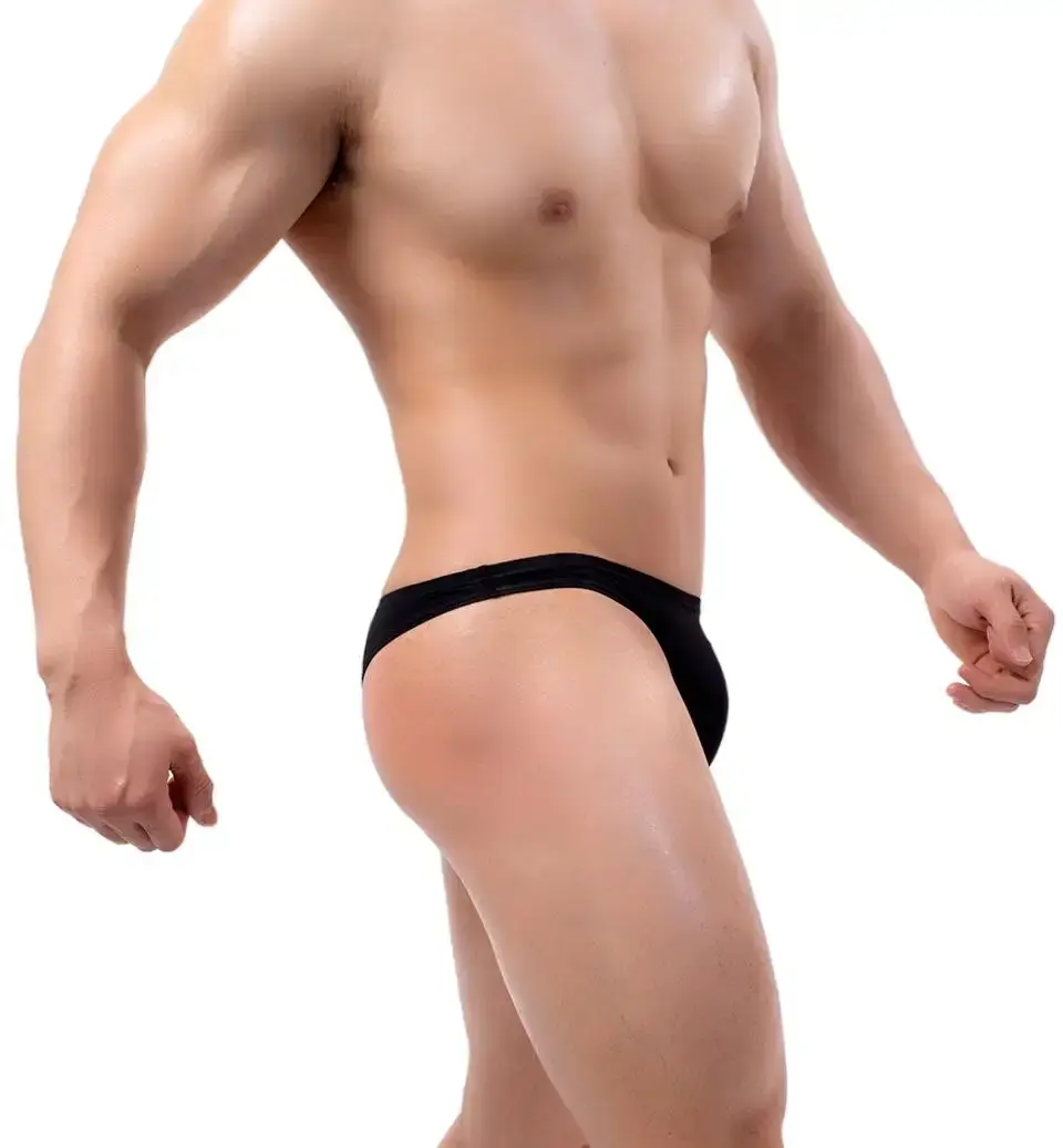 Mens Briefs Low waist Sexy Underwear Briefs for Man Nylon Underpants Briefs Bikini Thongs Male Panties