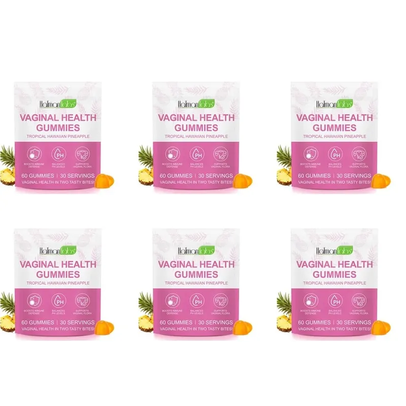 HalmanLabs Vaginal Health Gummies with Probiotics and Vitamin C Balances PH Levels and Supports Vaginal Flora - 60 Gummies