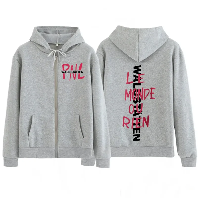Rapper PNL Que La Famille Le Monde Chico Album Zipper Hoodies Men's Women Fashion Hip Hop Long Sleeve Zip Up Sweatshirts Jackets