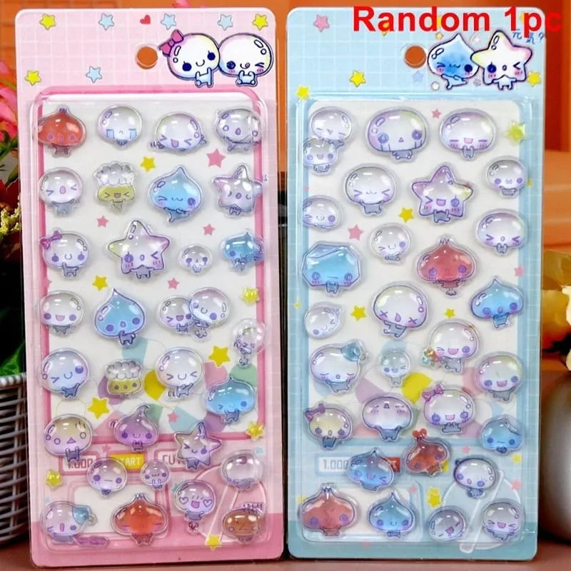 3D Stickers Cartoon Sticker Accessories Cute Stickers Seal 3d Phone Stickers Notebook DIY Stickers ボンボン ドロップシール