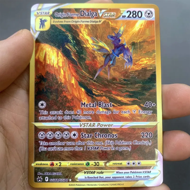 İngilizce Metal Pokemon Kartları DIY Arceus Mewtwo Charizard Pikachu Parlak Demir Pokémon GX Vmax EX Oyunu Çocuk Koleksiyonu Kart Oyuncak Hediye