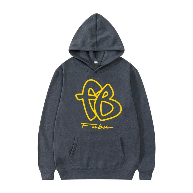 Autumn and Winter Fubu Fb Hoodie, High-quality Men's Hoodie, Fashionable Unisex Streetwear, Men's Casual Pullover