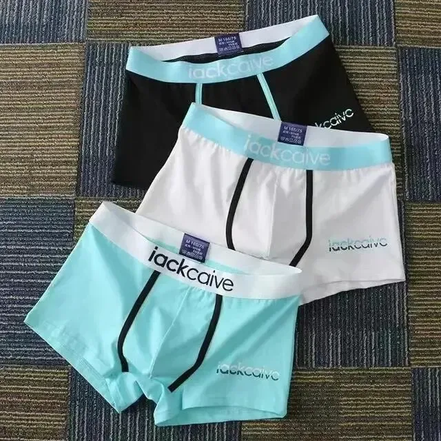 3Pcs Seluar Dalam Lelaki Kapas Seluar Dalam Lelaki Petinju Lelaki Bernafas Boxer Seluar Dalam Bercetak Seluar Dalam Selesa Seluar Dalam Lelaki M-3XL