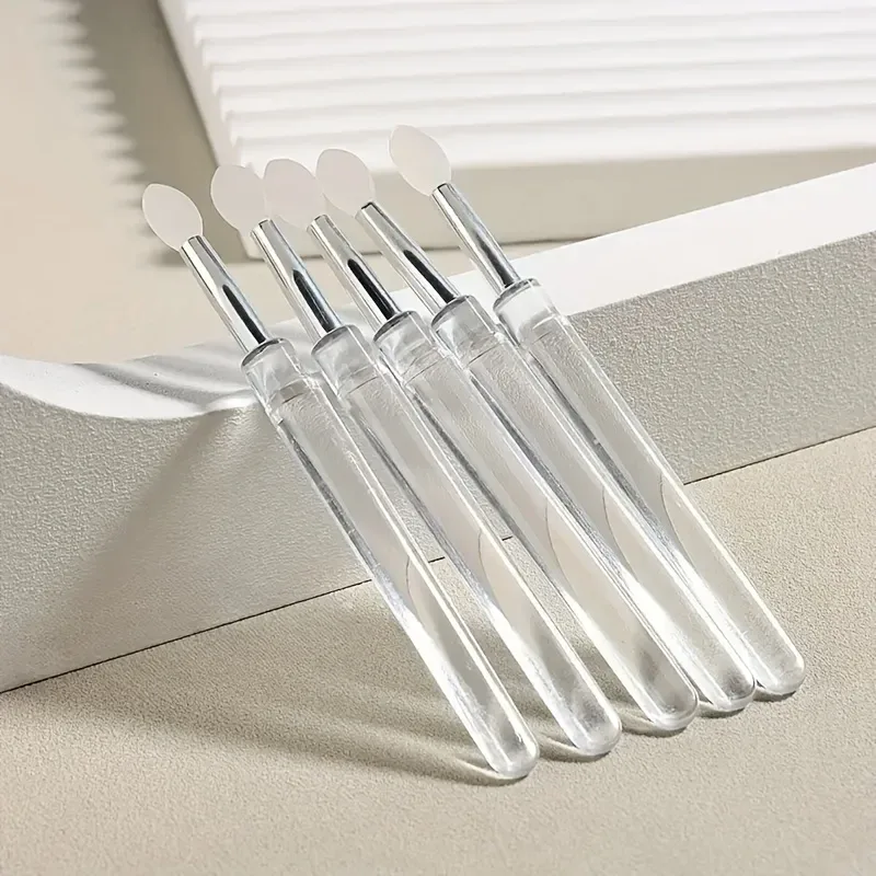 5 reusable silicone nail brushes with mirror effect - double head makeup&nail polish applicator — image 9