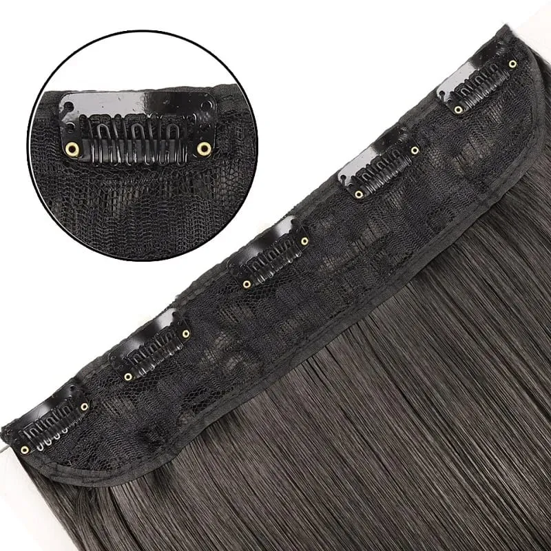 32Inch/40Inch Synthetic Long Straight Hair Extension 5 Clips-in Hair Black Brown Natural Invisible Hairpiece for Women