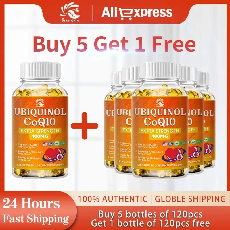 Mua 3 tặng 1 - Viên nang CoQ10 (Ubiquinone) 400mg - Hỗ trợ sức khỏe tim mạch & năng lượng não bộ – Bổ sung hấp thu cao