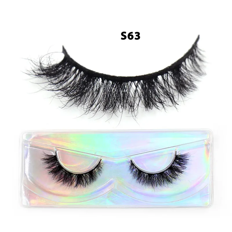 Short Natural 3D Mink Lashes Fluffy Wispy Fake Eyelashes Crisscross False Lashes Eyelash Extension Makeup
