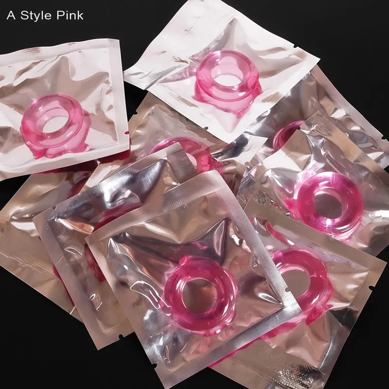 Intimate Goods For Men 5-100PC Ejaculation Delay Silicone Lock Sperm Ring Sex Adult Game Toys Erotic Cock Ring Exotic Accessorie