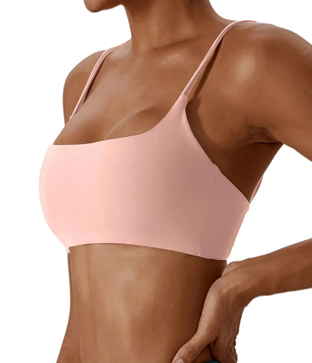 Super soft fabric back sports bra high-quality yoga clothes for women fitness running bra sexy knitted suspender