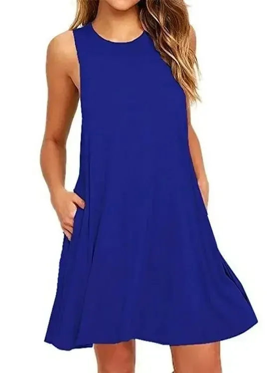 Vrouwen Zwart Wit Zomerjurk 2025 Polyester Korte Mouw O-hals Tops Casual Losse Jurk Vrouwelijke Straat Bohemian Jurk Vestidos