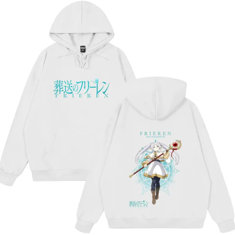 Vintage Wear Anime Frieren: Beyond Journey's End Frieren Graphic Tops Men Women Fashion Long Sleeve Casual Streetwear Funny Tops