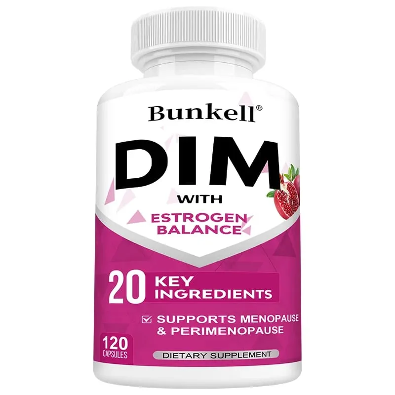 DIM Supplement 150mg Capsules with Black Pepper Extract Natural Plant Nourishment for Daily Body Wellness Balance for Women