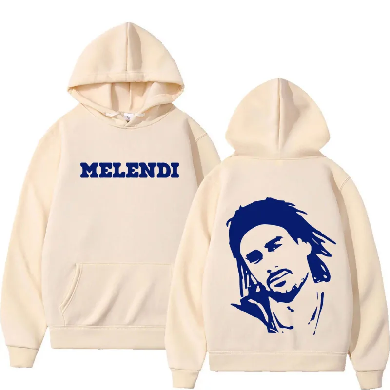 Rapper Melendi Tour Print 2026 Hoodie Men Women Fashion Hip Hop Pullover Autumn and Winter Loose Casual Sweatshirt Streetwear