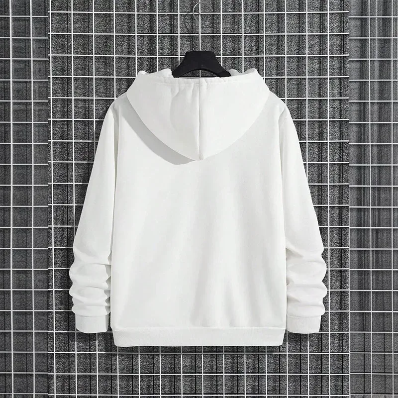 2025 Fall/winter New Arrival Men's Hoodie High Quality Solid Color Hooded Sweatshirt Male Home Outdoor Casual Fashion Pullover