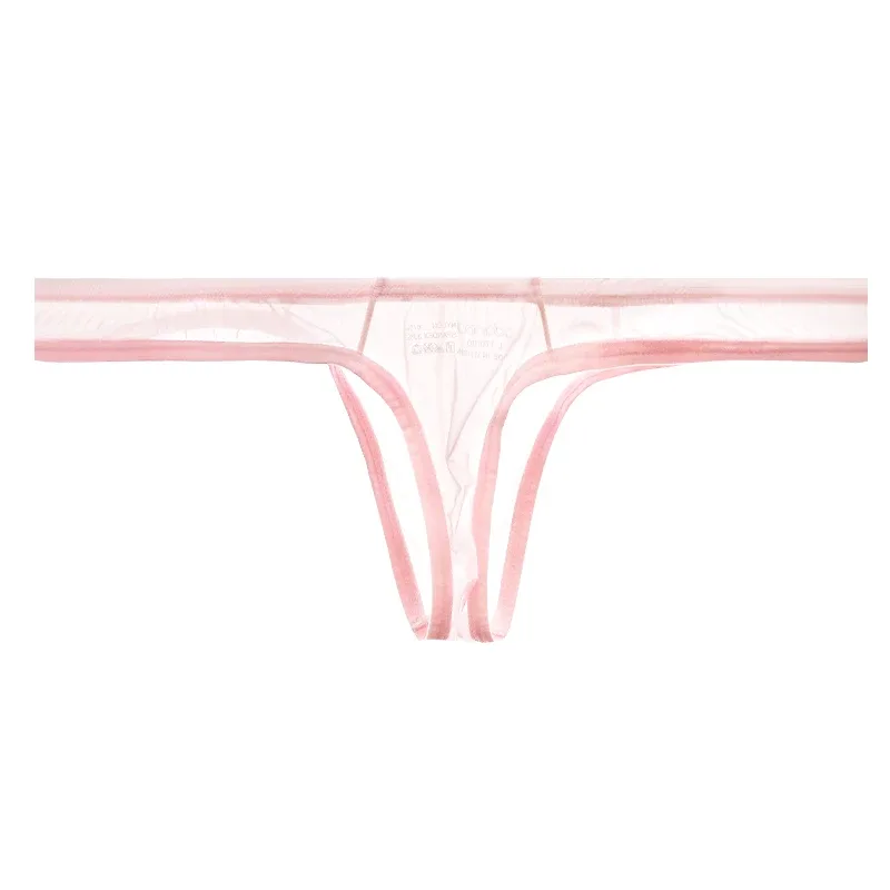 Ultra Thin Sheer Briefs Men Underwear Cooling Knickers Low Rise Bulge Pouch Underpants Soft Mesh Panties Male Thong Pants