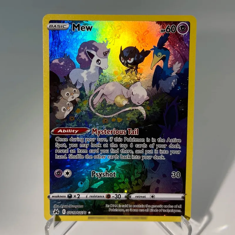 Scarlet & Violet Promos PKM Cards PTCG5-B Rainbow Charmander Paradise Resort Mew Rare Collection Battle Toys Gifts for Hobbies