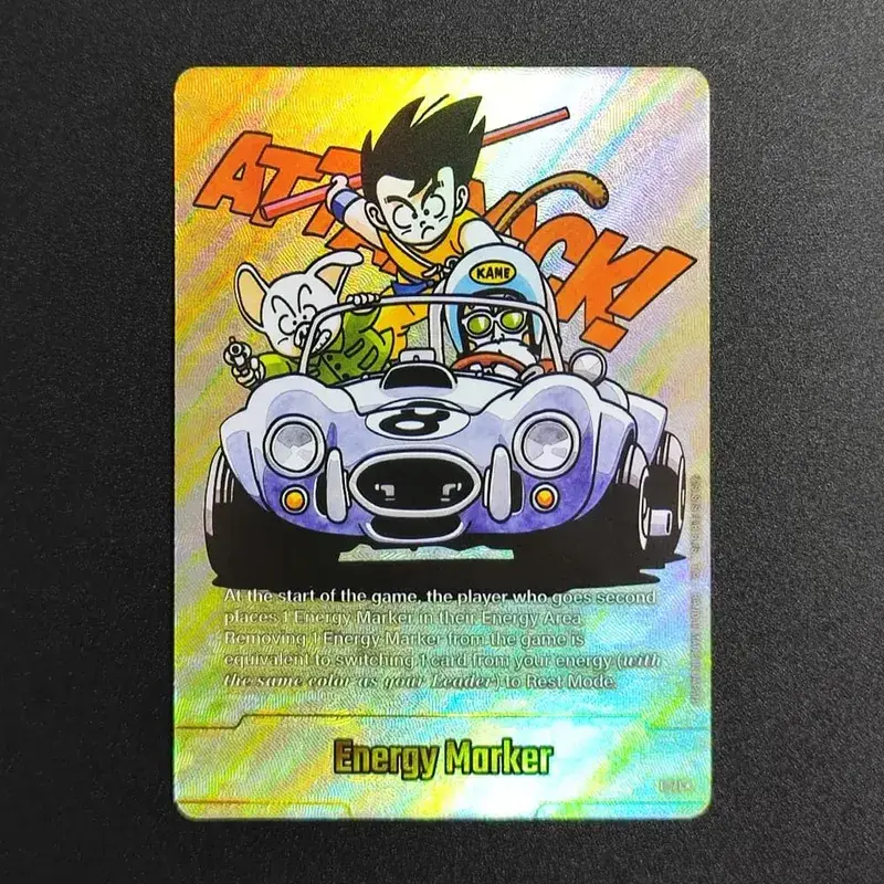 Self Made English Dragon Ball Super Fusion World Energy Markers Gold DBSFW_EM Son Goku Game Collection Flash Card Toy