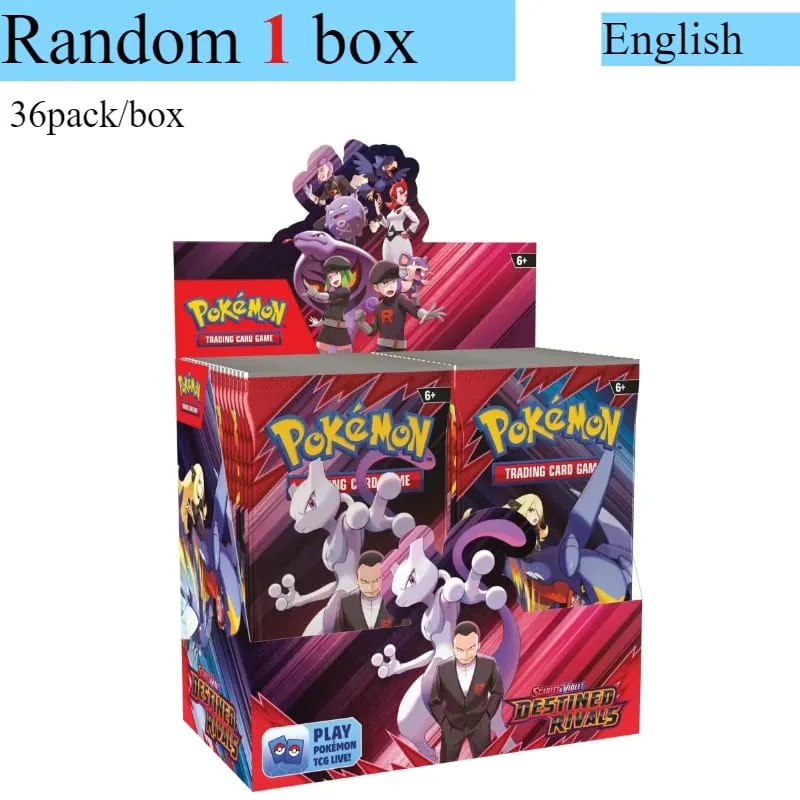 Pokémon Card 360 Pcs/Box English Brilliant Stars 151 Prismatic Evolutions PARADOX RIFT Battle Transaction Card Game Popular Gift