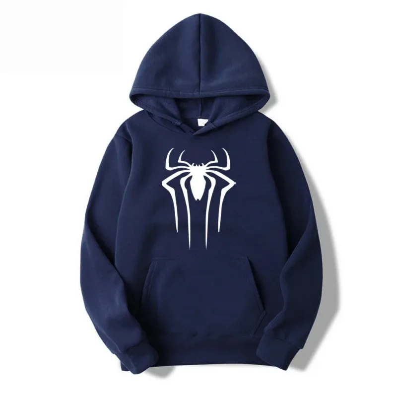 Latest Fashion Men's and Women's Hoodies Casual Hoodies Unisex Trendy Printed Spider Pattern Hoodies