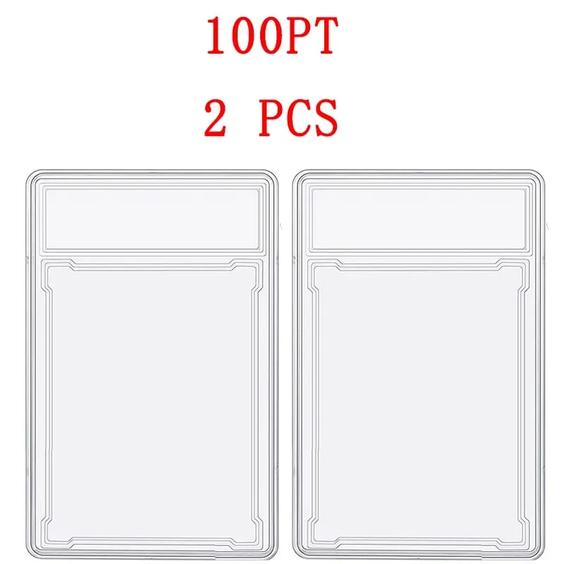35/55/75/100PT Trading Cards Slab Label Grade Baseball Star Card Sleeves Protector Acrylic Hard Plastic Game Grade PTCG Gift Toy