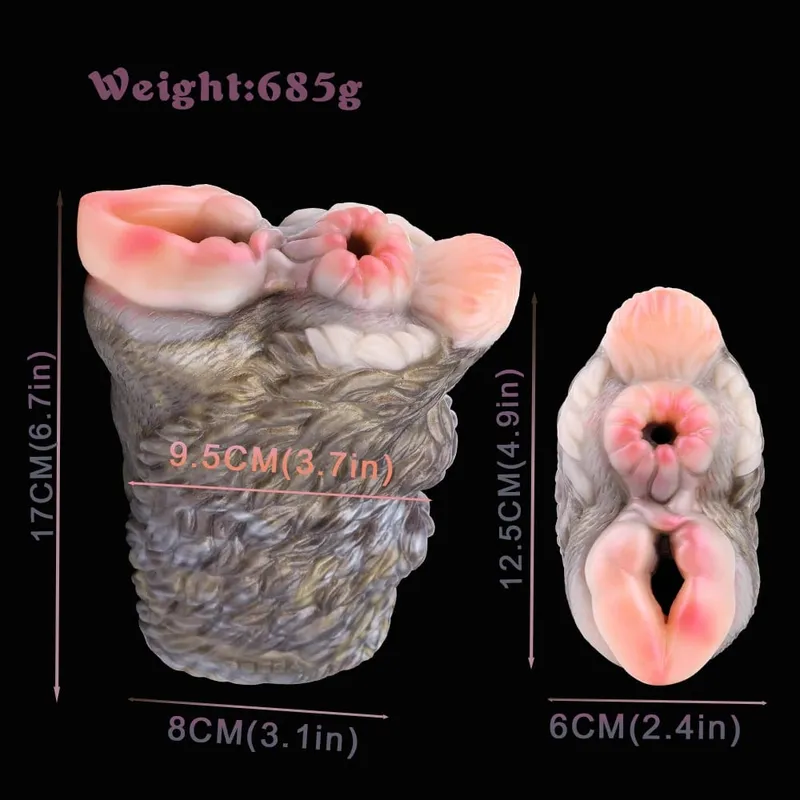 Animal Realistic Vagina Anal Male Masturbator Sex Toys for Men Silicone Pocket Pussy 3D Artificial Stroker Erotic Sex Toys