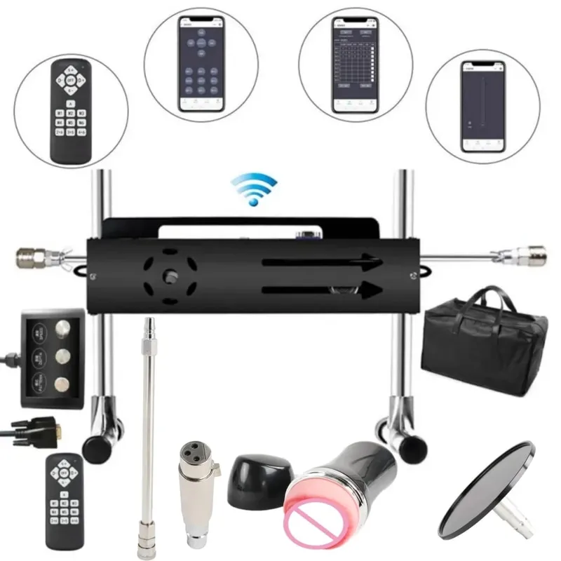 200W Turbo Gear Powerful Sex Machine F21S 1-15cm Telescopic Length Love Machine with Dildo for Adults Masturbation