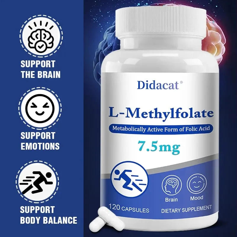 7.5 Mg L-Methylfolate - Professional Strength Active Methyl Folate Supplement for Brain Support Balanced Mood + Immune Health — image 4