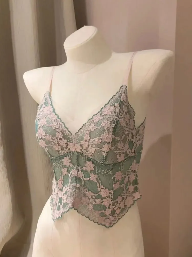Elegant French Embroidered Halter Bra Small Chest Wrinkle-Free Lingerie Set Beauty Back UK Fit Adjustable Comfort Summer MOYISU