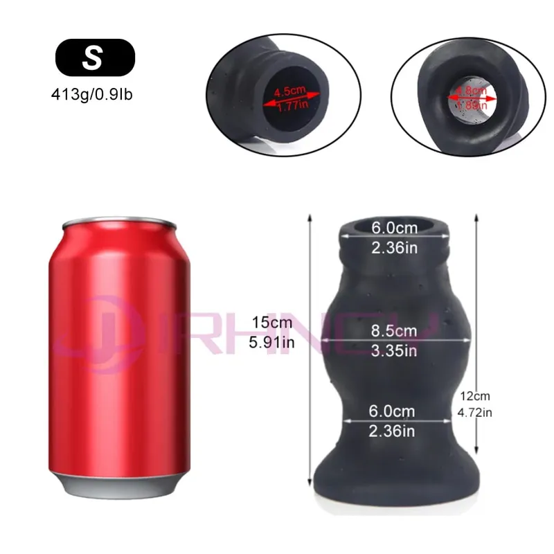 Super Huge 105mm Anal Plug Hollow Soft Dog Knot Butt Plug Sex Toys for Women Men Gay Fisting Anal Dilation G-spot Masturbation