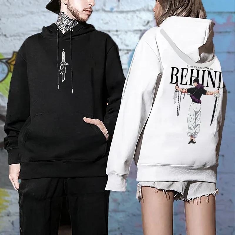 Jujutsu kaisen anime hoodies homens mulheres fushiguro toji manga pulôver com capuz moletom gótico hip hop streetwear roupas masculinas