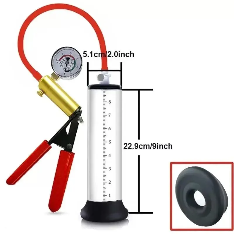 Electric Penis Vacuum Pump with Digital Display Male Enlargement Extender Trainer Rechargeable Adult Masturbation Sex Toy