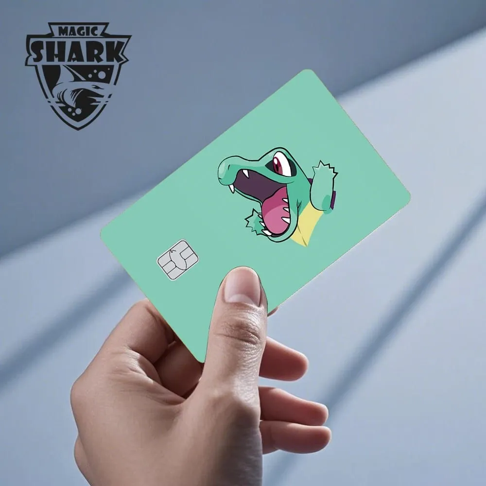 Maigc Shark Cute Pokémons Mewtwo Eevee Pikachu Gengar Adesivo Capa de filme para cartão de crédito de débito sem desbotamento