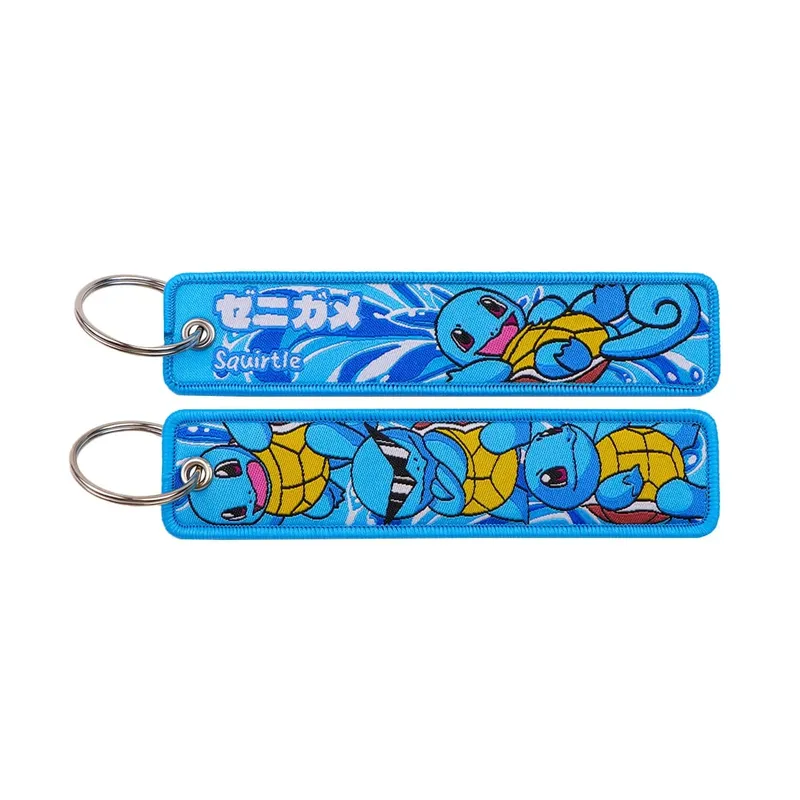 HOT Koop Pokémon Anime Monsters Sleutelhanger voor Auto Rugzak Sleutelhouders Borduren Sleutelhangers Sleutel Tag Jet Tag Accessoires Gif 1pcts