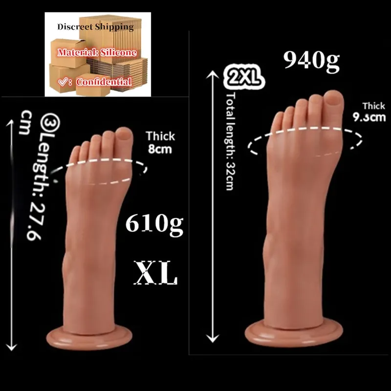 Feet Style Anal Plug Big Silicone Ass ButtPlug Deep Masturbator Dildo Dilator Stimulator Anal Dildo Adult Sex Toy For Women 성인용품