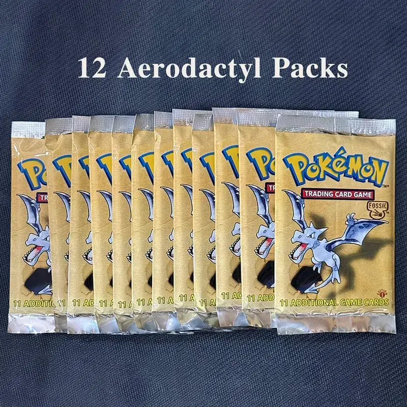 11Cards/Pack PTCG Booster Packs Proxy Card Jungle/Fossil/Base Set Charizard Blastoise Venusaur PKM Board Game collectible Cards