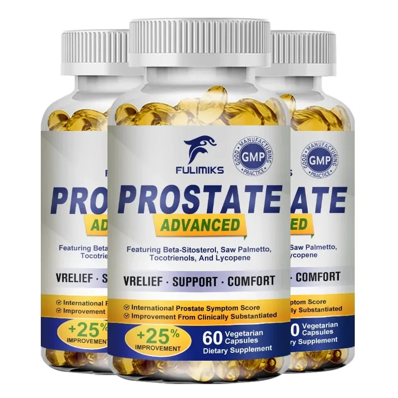 Prostate Supplement with Saw Palmetto Support Male Prostate Bladder & Urinary Tract Health Herbal Hair Care Anti-Hair Loss