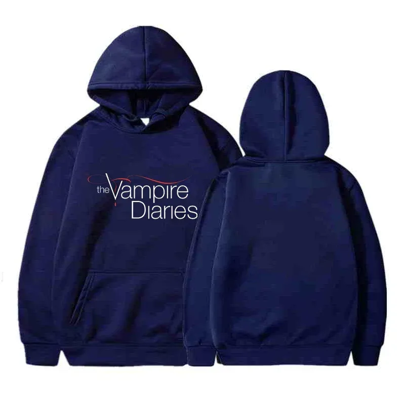 The Vampire Diaries Hoodies Men Clothes Long Sleeve Women Loose Streetwear Autumn Funny Sweatshirt Fashion Casual Hoodies