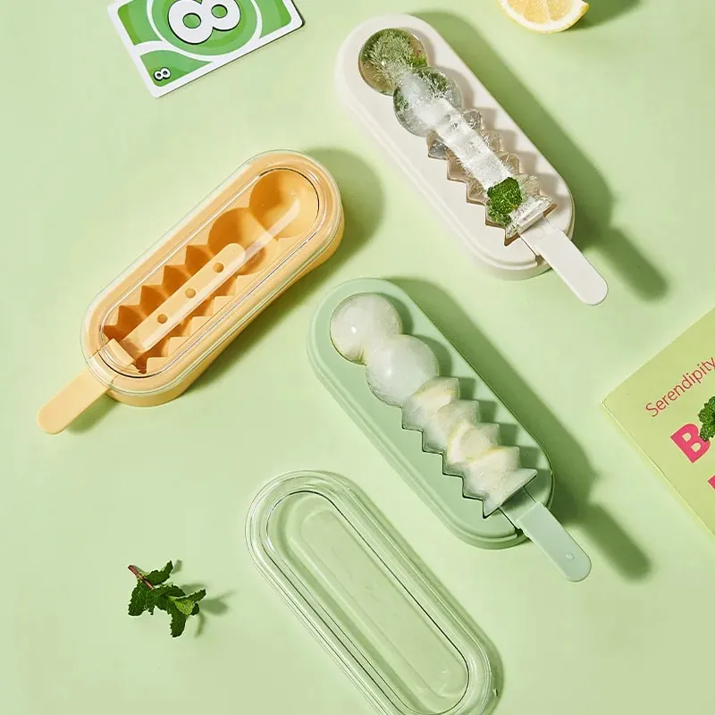 สร้างสรรค์มะเขือเทศบน Sticks Ice Cream Mould เกรดอาหารในครัวเรือน Ice Lolly แม่พิมพ์ซิลิโคน