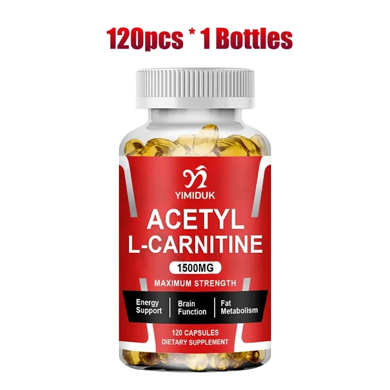 Buy 2 Get 2 Free! Pure Acetyl L-Carnitine Capsules Support Enhances Mental Clarity Mood & Learning Ability Cognitive Function