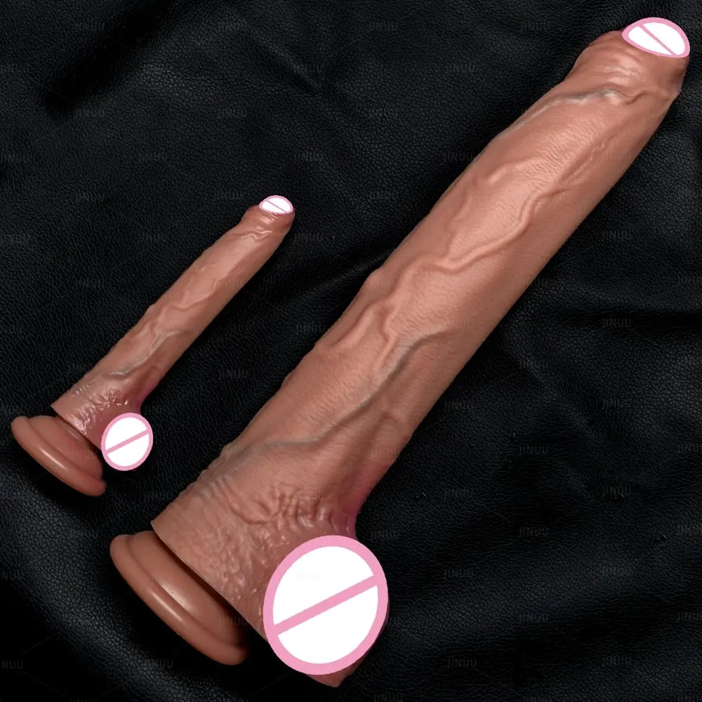 Realistic 5 Sizes Big Dildo Silicone Suction Cup Huge Penis Couples Masturbation Soft Cock Woman Man Anal Adult Sex Toy
