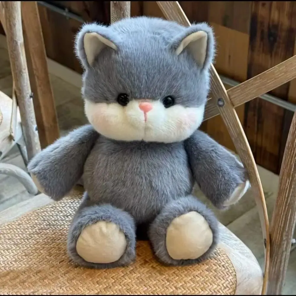 New Design Soft Cat Stuffed Animal Plush Pillow Emotional Support 17.7inch Stuffed Animals Plush Cat Pattern Cute Stuffed Toys