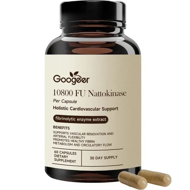 Googeer Advanced Enzyme CoQ10 Formula Kapseln, sauber, vegan, gentechnikfrei, tägliches Wellness-Unterstützungsergänzungsmittel, 60 Kapseln, einfache Anwendung