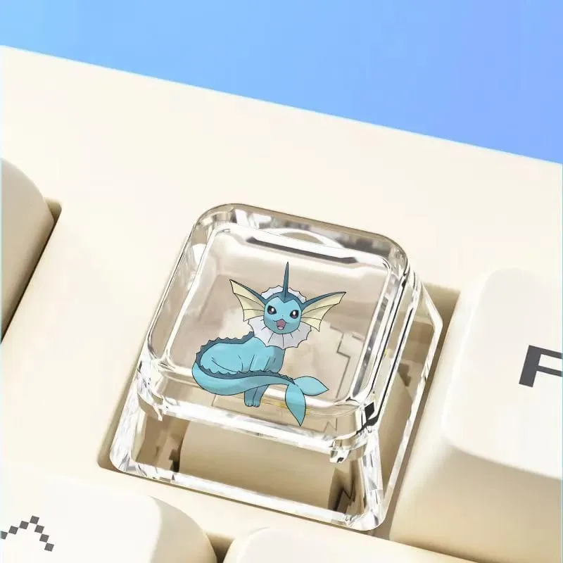 Cross mechanical keyboard personalized anime keycap single Charmeleon Blastoise Eevee transparent cartoon keycap — image 20
