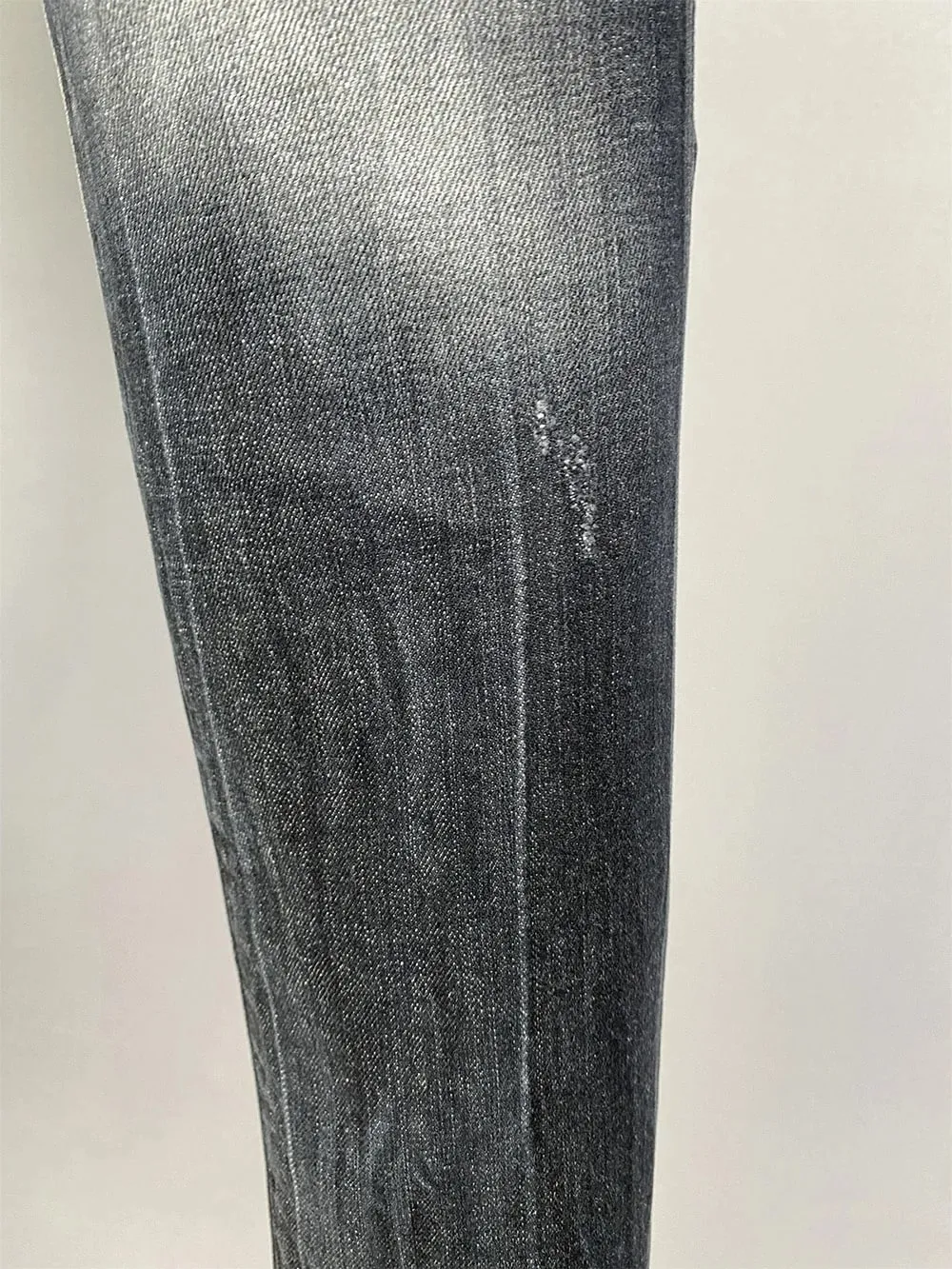 new Europe design style Men Jeans SLIM button Coolguy Long Pants Straight Pockets Hole black top quality D2 jeans pant 981